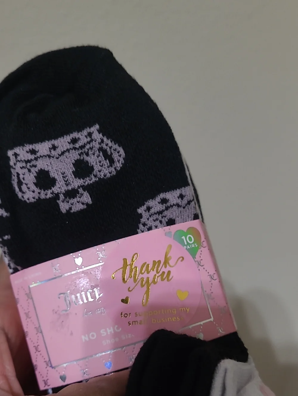 JUICY COUTURE Pack of No-Show Socks with Crown Detail
